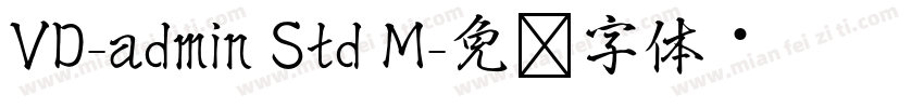 VD-admin Std M字体转换